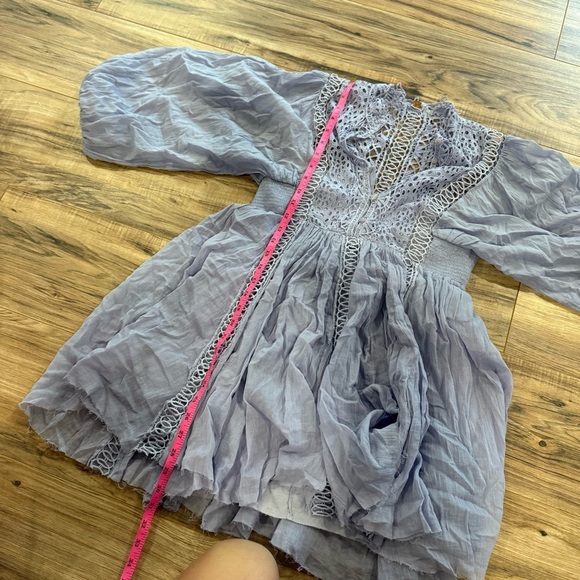 Free People One Karma Lace Long Sleeve Mini Dress - Picture 7 of 13